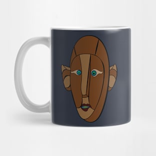 retro. african mask in usa. Mug